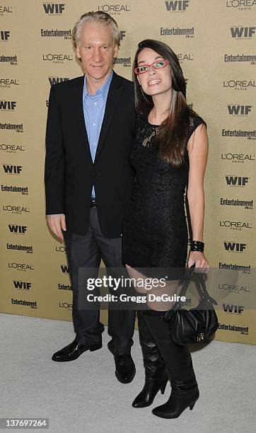 Bill Maher and Cara Santa Maria arrive at the Entertainment Weekly and Women In Film Pre-Emmy Party at the "Restaurant" at the Sunset Marquis Hotel...