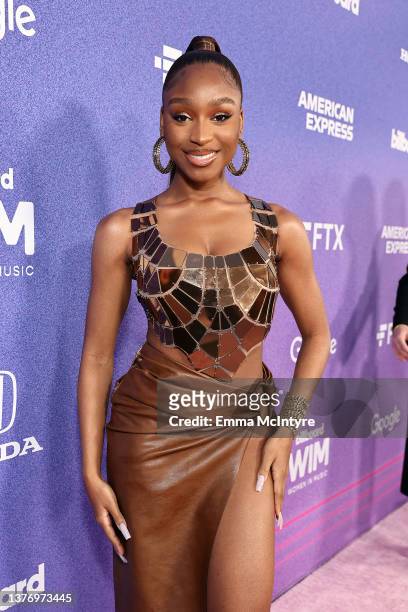 Normani attends Billboard Women in Music 2022 at YouTube Theater on March 02, 2022 in Inglewood, California.