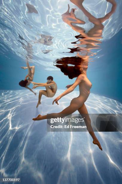 underwater fantasy nudes - asian pin up girls stock pictures, royalty-free photos & images