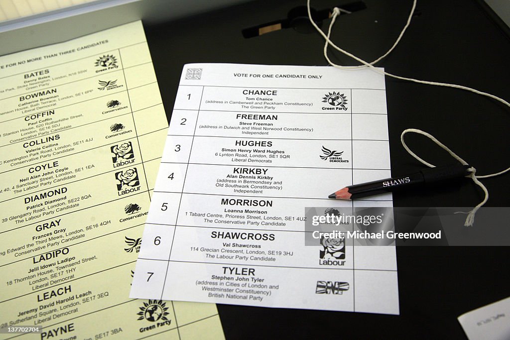 Election Day, Ballot papers.