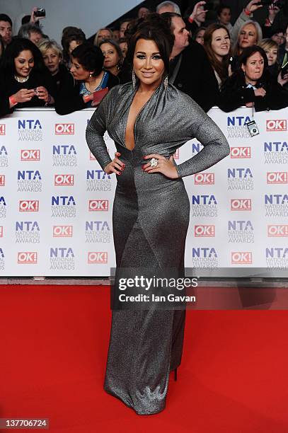 Lauren Goodger attends the National Television Awards 2012 at the 02 Arena on January 25, 2012 in London, England.