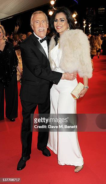 Bruce Forsyth and Wilnelia Merced attend the National Television Awards 2012 at the O2 Arena on January 25, 2012 in London, England.