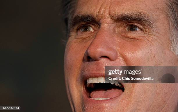 Republican presidential candidate, former Massachusetts Gov. Mitt Romney addresses the US-Cuba Democracy political action committee during a campaign...