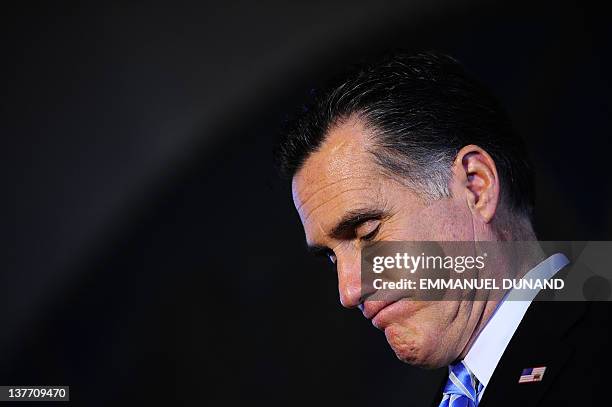 Republican presidential hopeful Mitt Romney participates in a "US-Cuba Democracy PAC Event" at Freedom Tower at Miami-Dade College in Miami, Florida,...