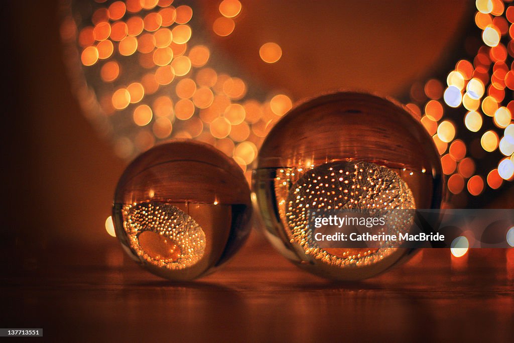 Golden crystal balls