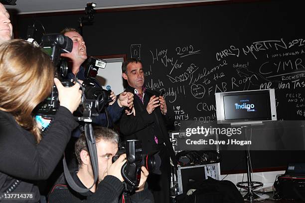 Michael Le Vell poses in the press room at the National Television Awards 2012 at The O2 Arena on January 25th, 2012 in London, United Kingdom.