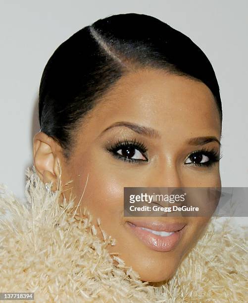 Ciara arrives at the Annual Clive Davis Pre-Grammy Gala at the Beverly Hilton Hotel on January 30, 2010 in Beverly Hills, California.