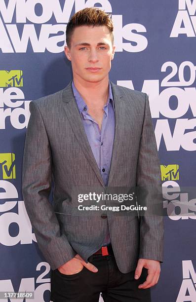 Actor Colton Haynes of "Teen Wolf" arrives at the 2011 MTV Movie Awards at the Gibson Amphitheatre on June 5, 2011 in Universal City, California.