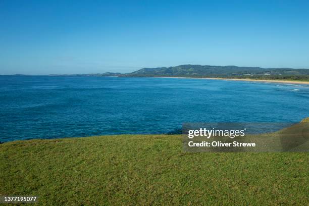 bay of water and moonee beach nature reserve. - moonee stock pictures, royalty-free photos & images