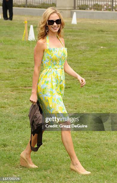 Ashley Jones arrives at the 21st Annual A Time For Heroes Celebrity Picnic sponsored by Disney to benefit The Elizabeth Glaser Pediatric AIDS...