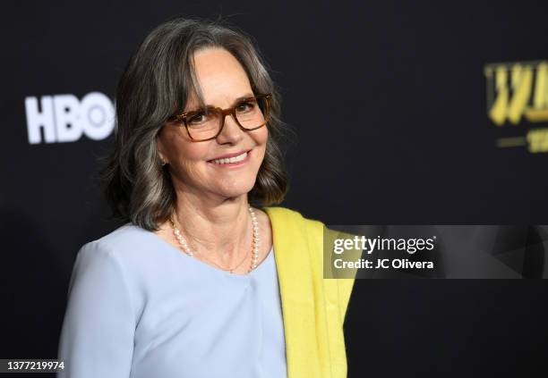 Sally Field attends the premiere of HBO's "Winning Time: The Rise Of The Lakers Dynasty" at The Theatre at Ace Hotel on March 02, 2022 in Los...