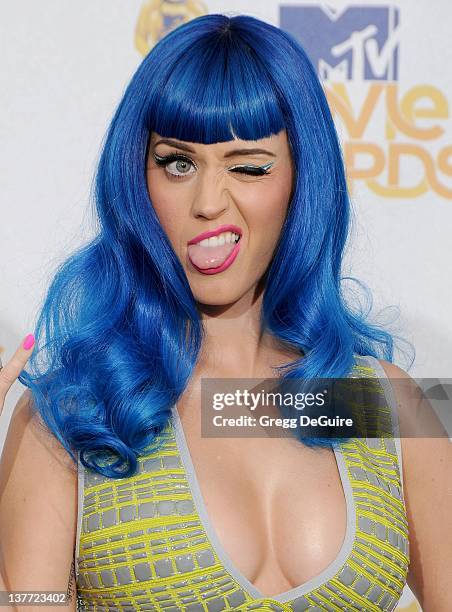 Katy Perry in the press room at the 2010 MTV Movie Awards at the Gibson Amphitheatre on June 6, 2010 in Universal City, California.