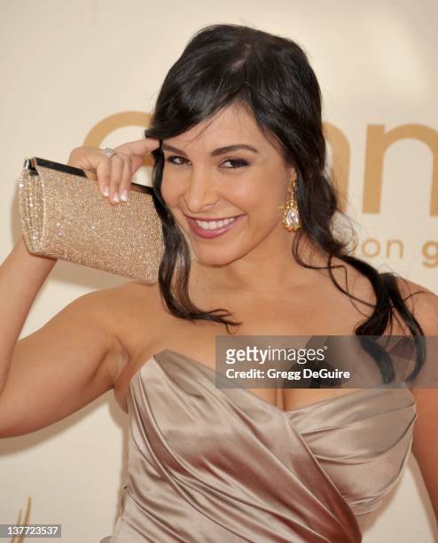 Mayra Veronica arrives at the Academy of Television Arts & Sciences 63rd Primetime Emmy Awards at Nokia Theatre L.A. Live on September 18, 2011 in...