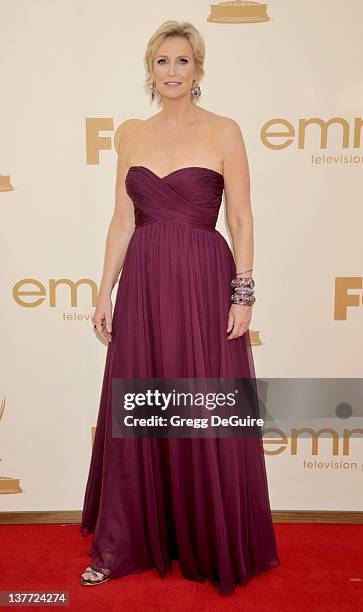 Jane Lynch arrives at the Academy of Television Arts & Sciences 63rd Primetime Emmy Awards at Nokia Theatre L.A. Live on September 18, 2011 in Los...