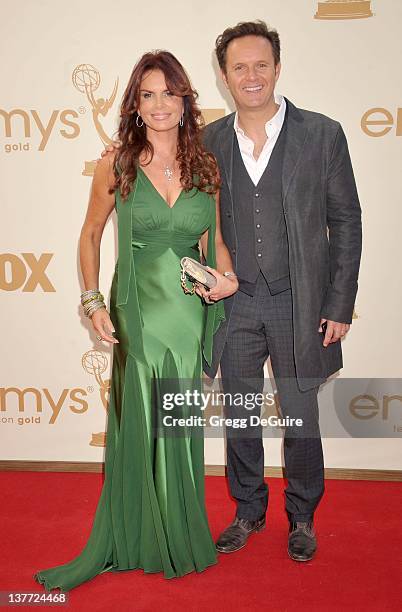 Roma Downey and Mark Burnett arrive at the Academy of Television Arts & Sciences 63rd Primetime Emmy Awards at Nokia Theatre L.A. Live on September...