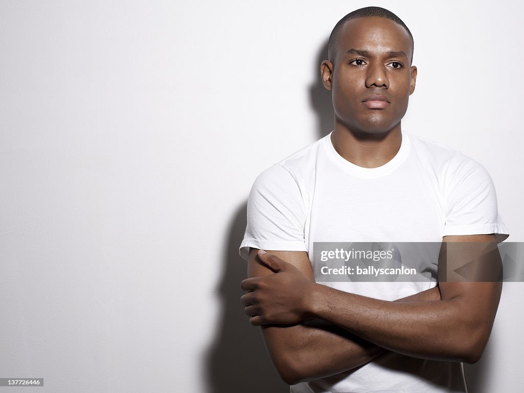 African American Man With Arms Crossed.