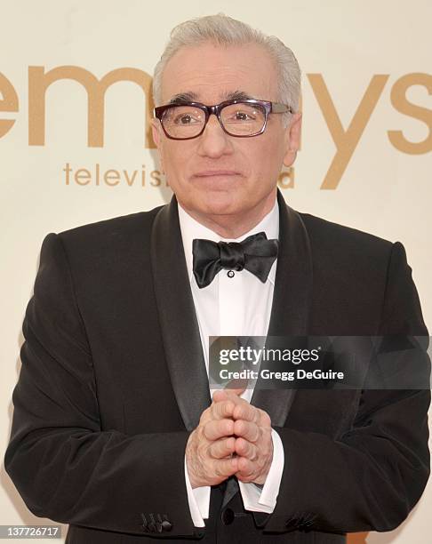 Martin Scorsese arrives at the Academy of Television Arts & Sciences 63rd Primetime Emmy Awards at Nokia Theatre L.A. Live on September 18, 2011 in...