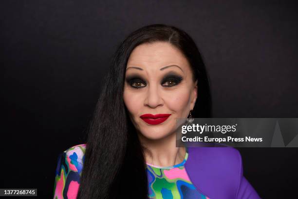 Alaska, a member of the group Fangoria, poses for the Europa Press camera at the Hotel Emperador Madrid, on 02 March, 2022 in Madrid, Spain. The duet...