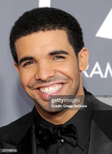 Drake arrives for the 53rd Annual GRAMMY Awards at the Staples Center, February 13, 2011 in Los Angeles, California.