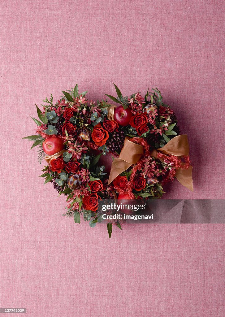 Heart-shaped wreath