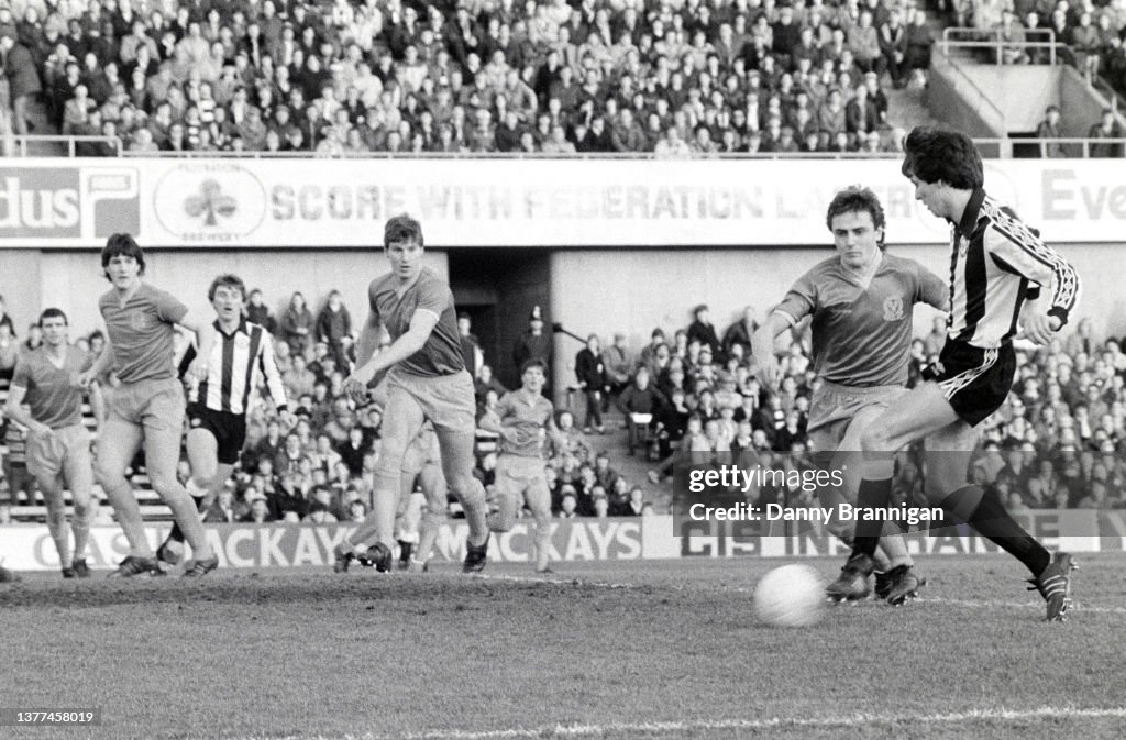 Newcastle United v Shrewsbury Town Division Two 1983