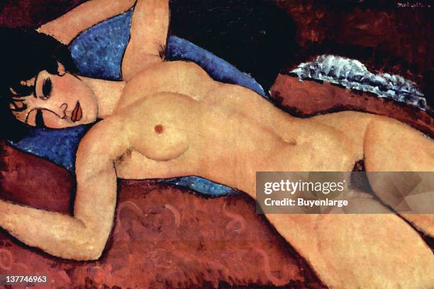 Amadeo Modigliani's Nude on a Sofa, 1910.
