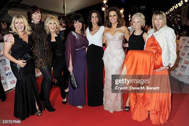 Sally Lindsay, Janet Street Porter, Sherrie Hewson, Jane McDonald, Andrea McLean, Carol Vorderman, Lisa Maxwell and Carol McGriffin attend the...