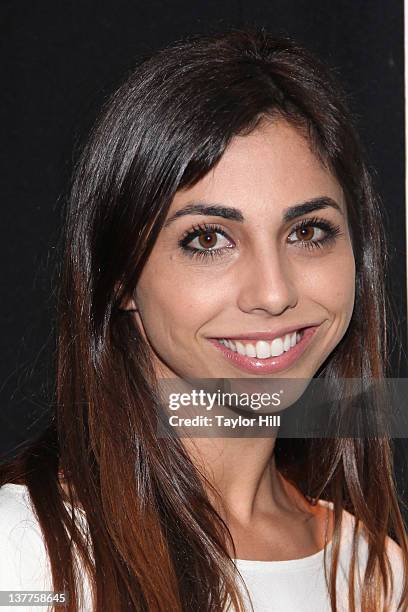 Jessica Namath attends the premiere of "Namath" at the HBO Theater on January 25, 2012 in New York City.