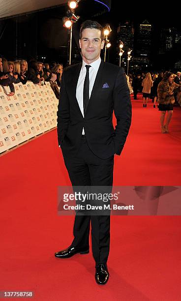Gethin Jones attends the National Television Awards 2012 at the O2 Arena on January 25, 2012 in London, England.