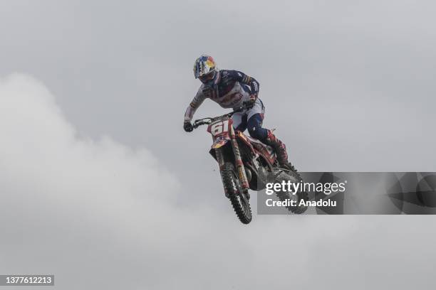 Spanish rider Jorge Prado of Redbull GASGAS Factory Racing in action during practice session of FIM Motocross World Championship 2023 at MXGP...