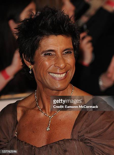 Fatima Whitbread arrives at National Television Awards at O2 Arena on January 25, 2012 in London, England.