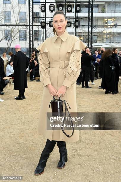 Maria Sharapova attends the Chloe Womenswear Fall/Winter 2022/2023 show as part of Paris Fashion Week on March 03, 2022 in Paris, France.