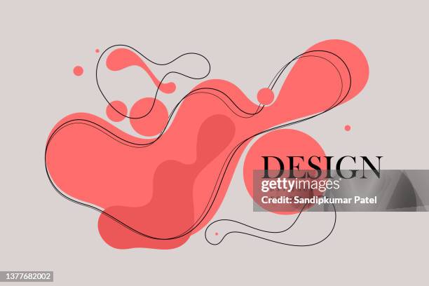 abstract smooth wave motion design - designelement stock illustrations