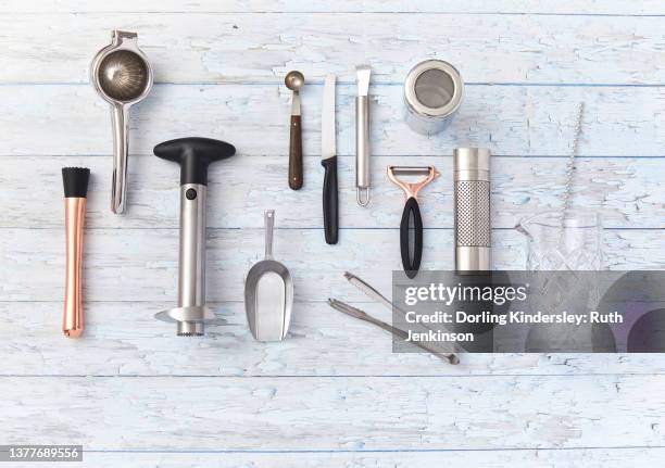 Licor Tools 87 Cocktail Tools Top View Stock Photos, High-Res Pictures, and Images ...