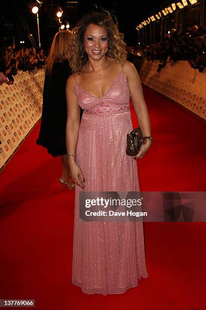 Angela Griffin attends the National Television Awards 2012 at The O2 Arena on January 25th, 2012 in London, United Kingdom.