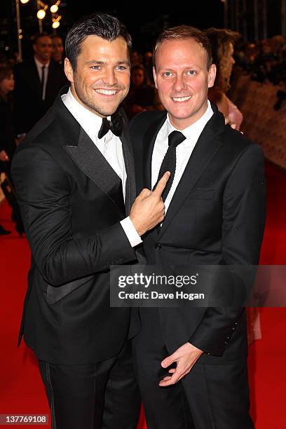 Mark Wright attends the National Television Awards 2012 at The O2 Arena on January 25th, 2012 in London, United Kingdom.