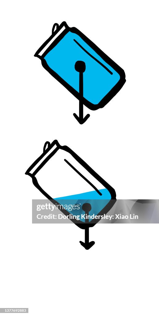 Balancing soda can diagram