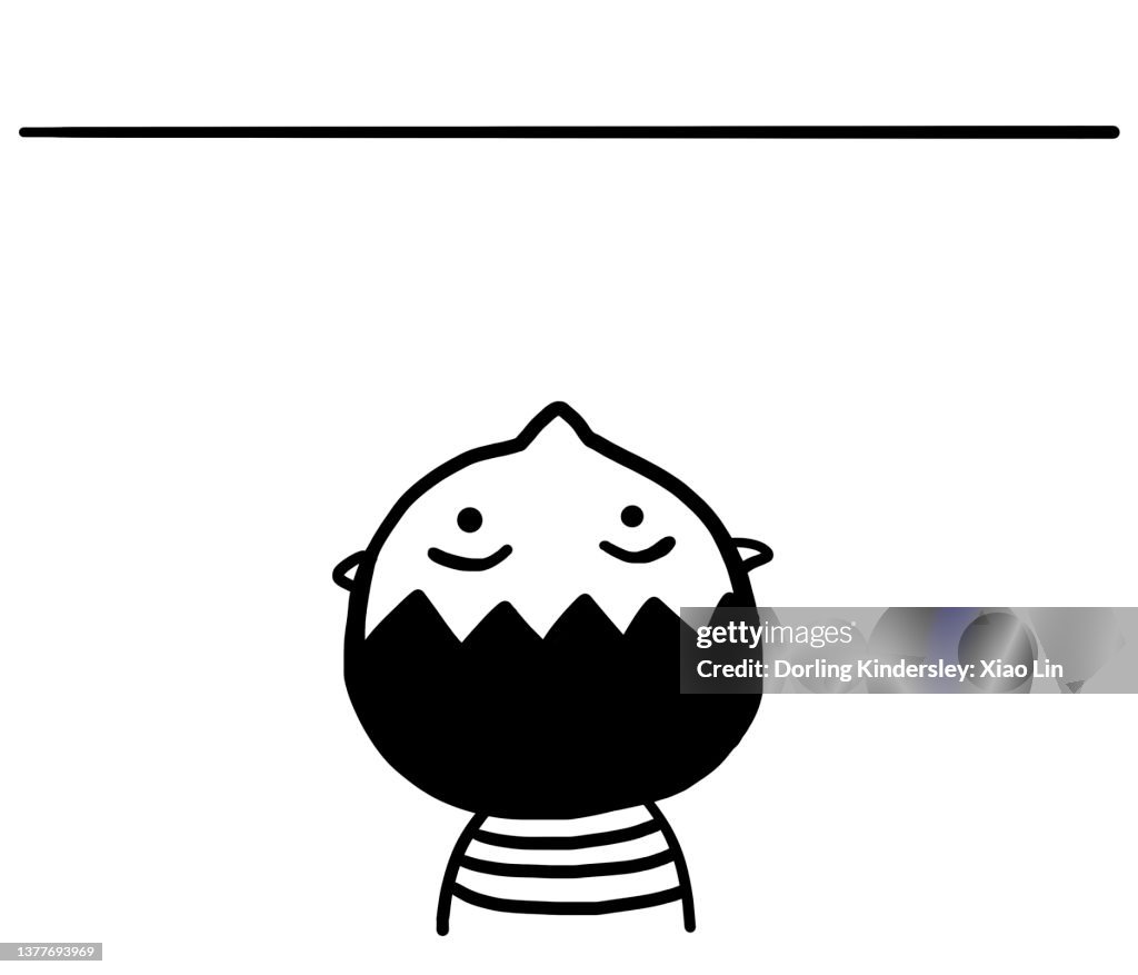 Boy looking up