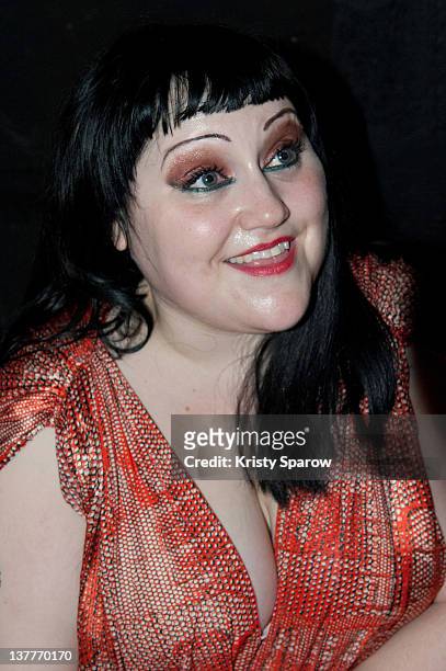 Beth Ditto attends the Maxime Simoens Spring/Summer 2012 Haute-Couture Show as part of Paris Fashion Week on January 25, 2012 in Paris, France.