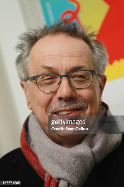 Dieter Kosslick, Director of the Berlinale International Film Festival, speaks to members of the Foreign Journalists' Association on January 26, 2012...