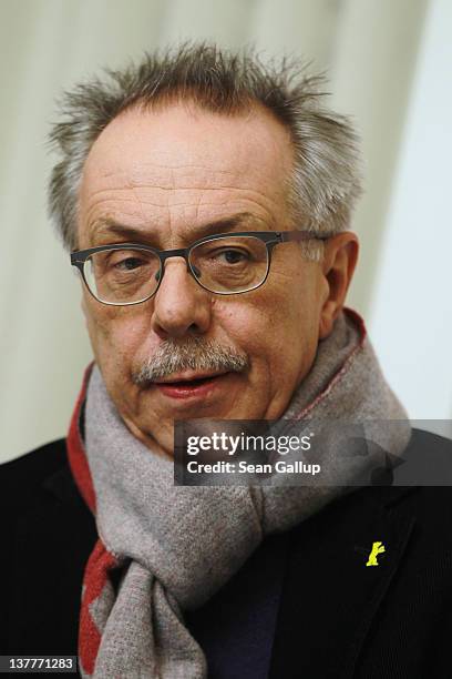 Dieter Kosslick, Director of the Berlinale International Film Festival, speaks to members of the Foreign Journalists' Association on January 26, 2012...