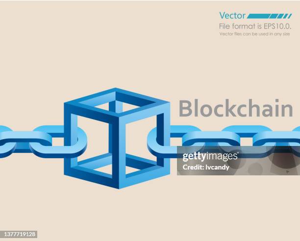 blockchain - chain technology stock-grafiken, -clipart, -cartoons und -symbole
