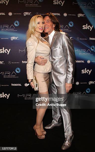 Juergen and Ramona Drews arrive to the "Mira Award 2012" ceremony at e-Werk on January 26, 2012 in Berlin, Germany.