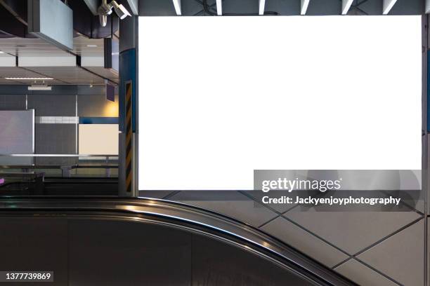 blank billboard on subway - beijing sign stock pictures, royalty-free photos & images