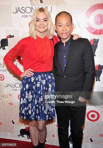 Actress Jaime King and designer Jason Wu attend Jason Wu For Target Private Launch Event at Skylight SOHO on January 26, 2012 in New York City.