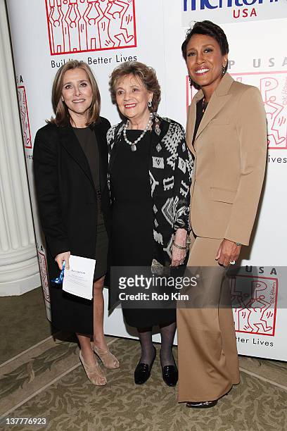 Meredith Vieira, Matilda Cuomo and Robin Roberts attend the "The Person Who Changed My Life: Prominent People Recall Their Mentors" book launch party...