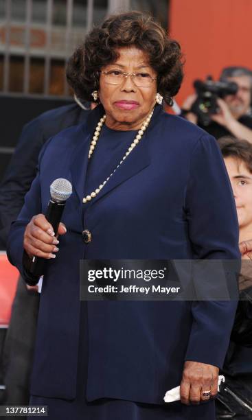 Katherine Jackson during the Michael Jackson Hand And Footprint Ceremony at Grauman's Chinese Theatre on January 26, 2012 in Hollywood, California.