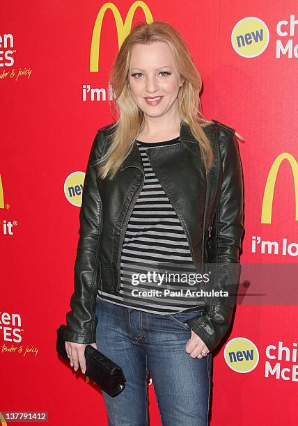 Actress Wendi McLendon-Covey attends McDonald's new chicken McBites launch party at Siren Studios on January 26, 2012 in Hollywood, California.