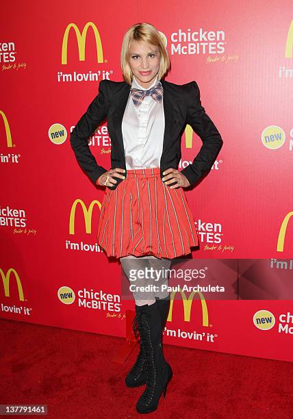 Model / Reality TV Personality Lisa D'Amato attends McDonald's new chicken McBites launch party at Siren Studios on January 26, 2012 in Hollywood,...
