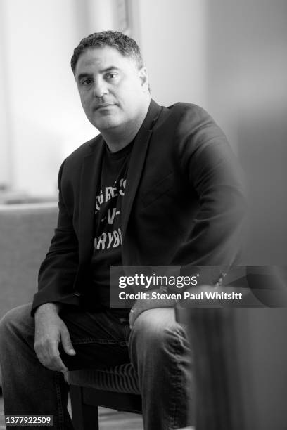 Political commentator, media host, attorney, journalist and creator of The Young Turks, Cenk Uygur is photographed on July 31, 2019 in Detroit,...